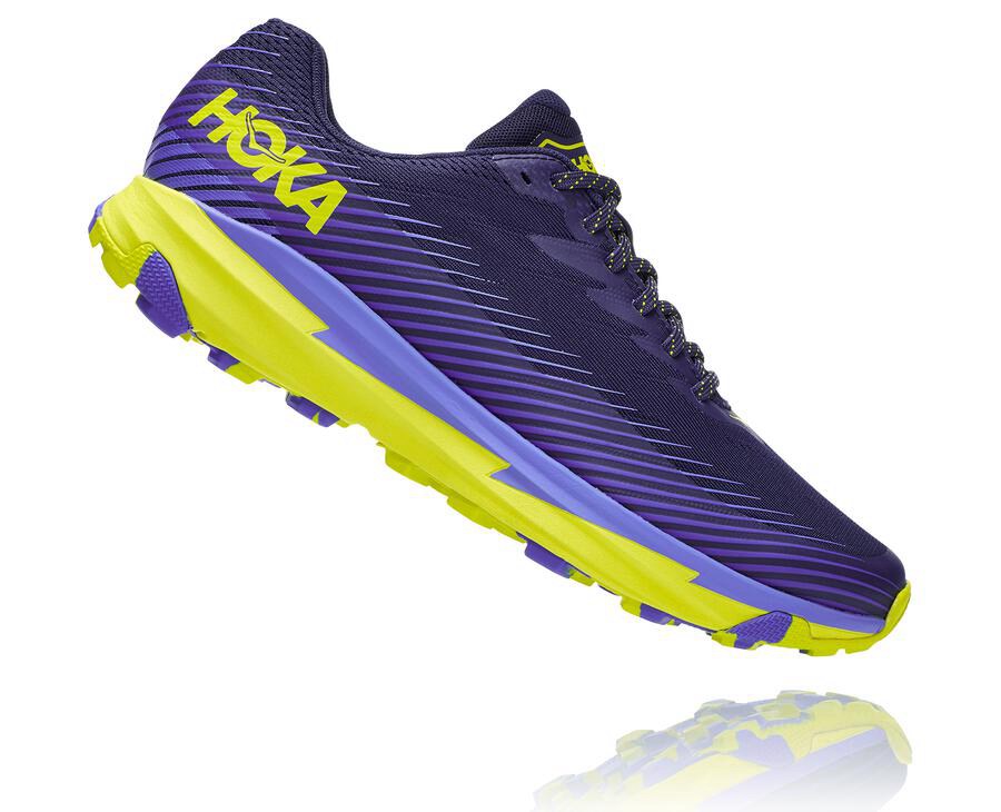 Tenis Hoka One One Trail Hombre Azules/Verdes - Torrent 2 - SHRK16952